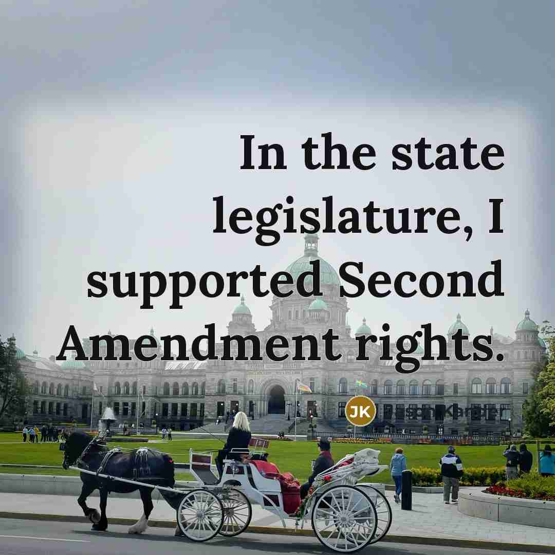 “In the state legislature, I supported Second Amendment rights.…” quote by Jason Kander