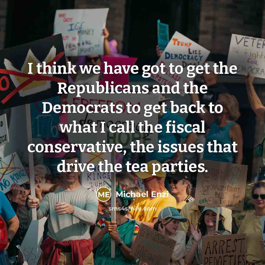 “I think we have got to get the Republicans and…” quote by Michael Enzi