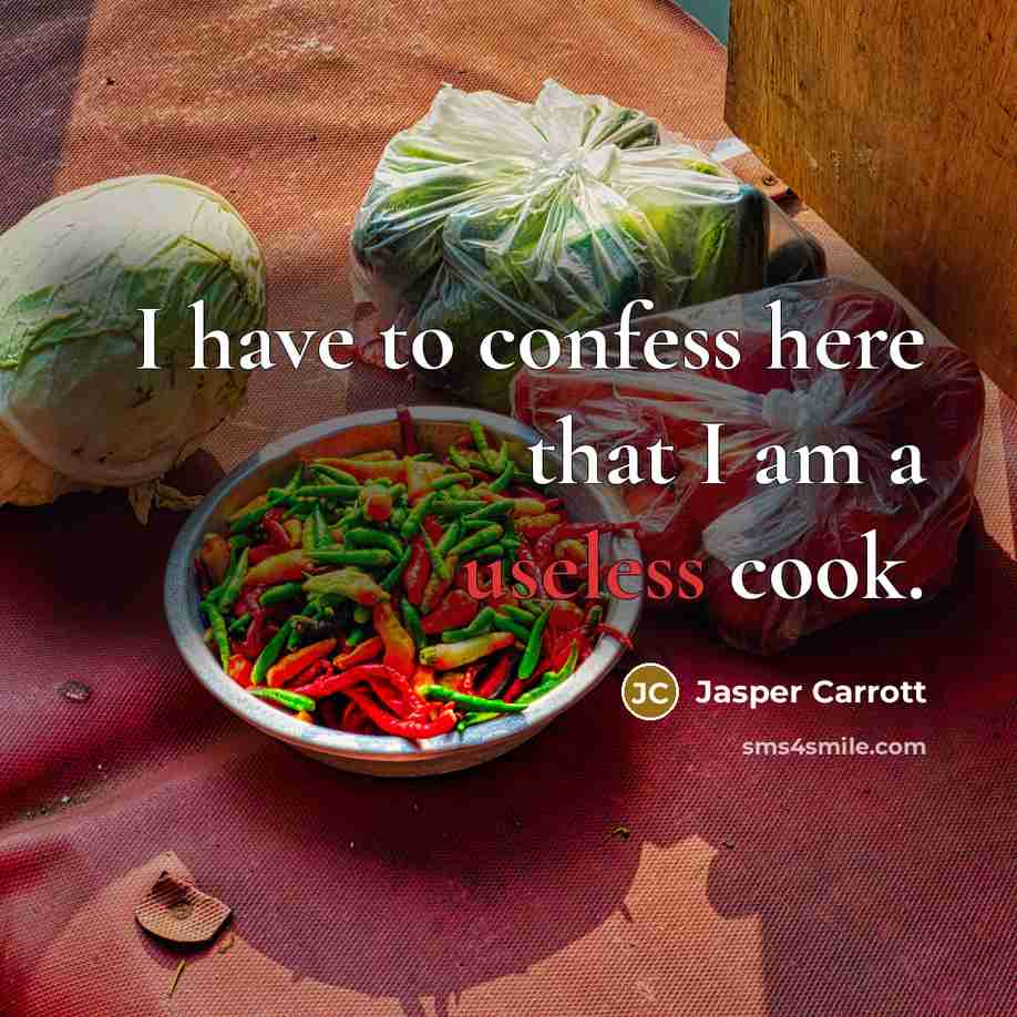 “I have to confess here that I am a useless…” quote by Jasper Carrott