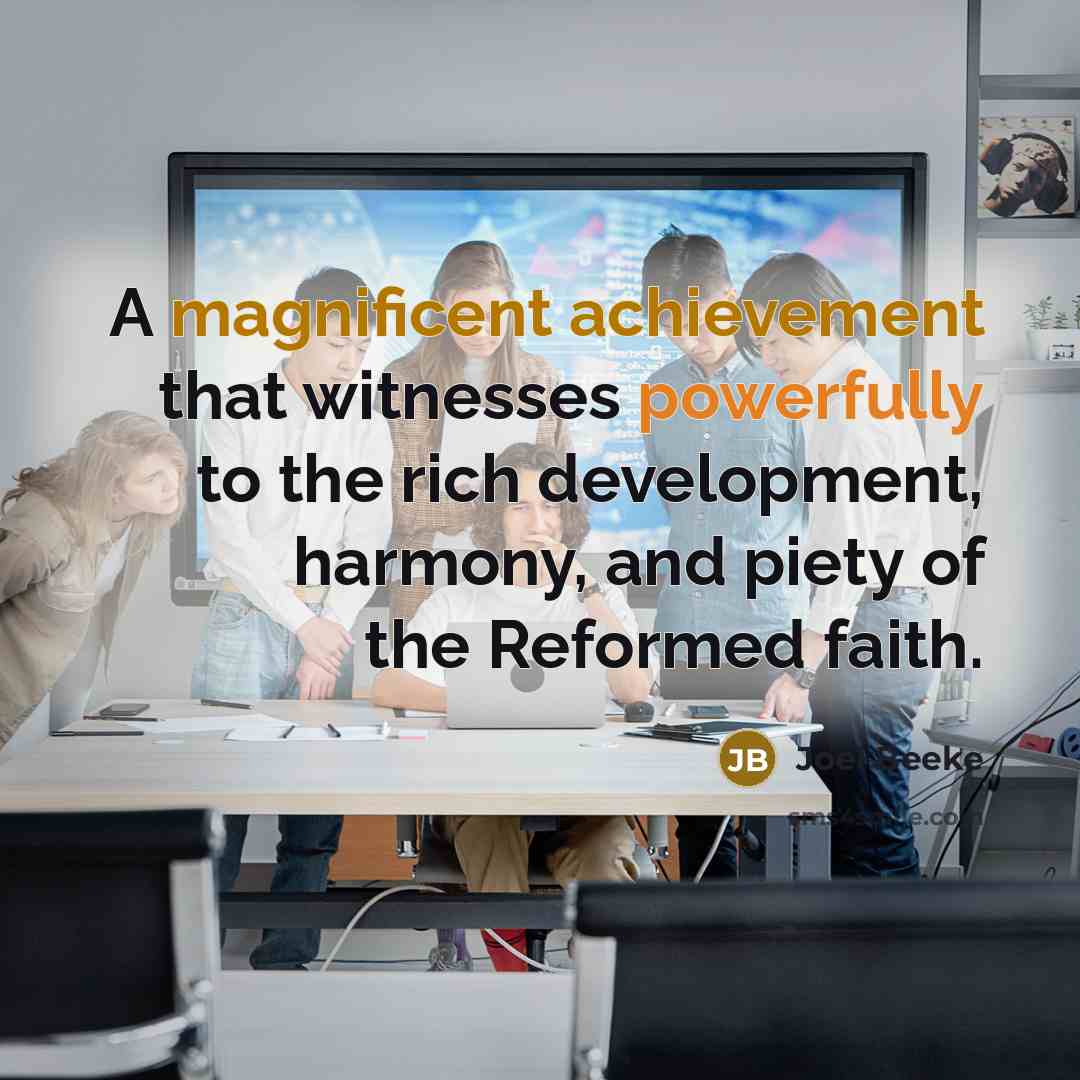 “A magnificent achievement that witnesses powerfully to the rich development,…” quote by Joel Beeke