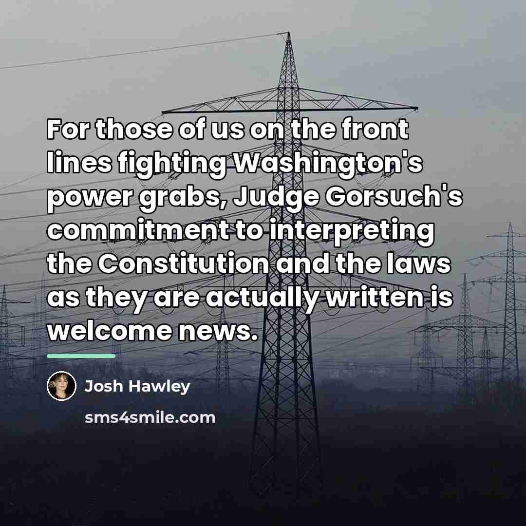“For those of us on the front lines fighting Washington's…” quote by Josh Hawley