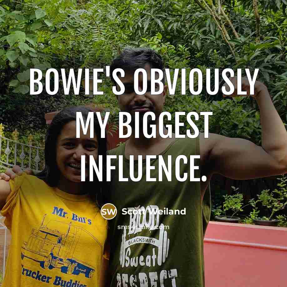 “Bowie's obviously my biggest influence.” quote by Scott Weiland