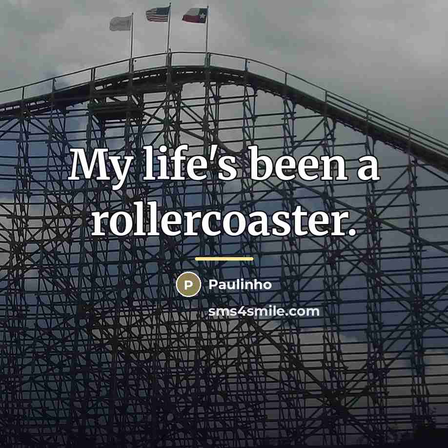 “My life's been a rollercoaster.…” quote by Paulinho