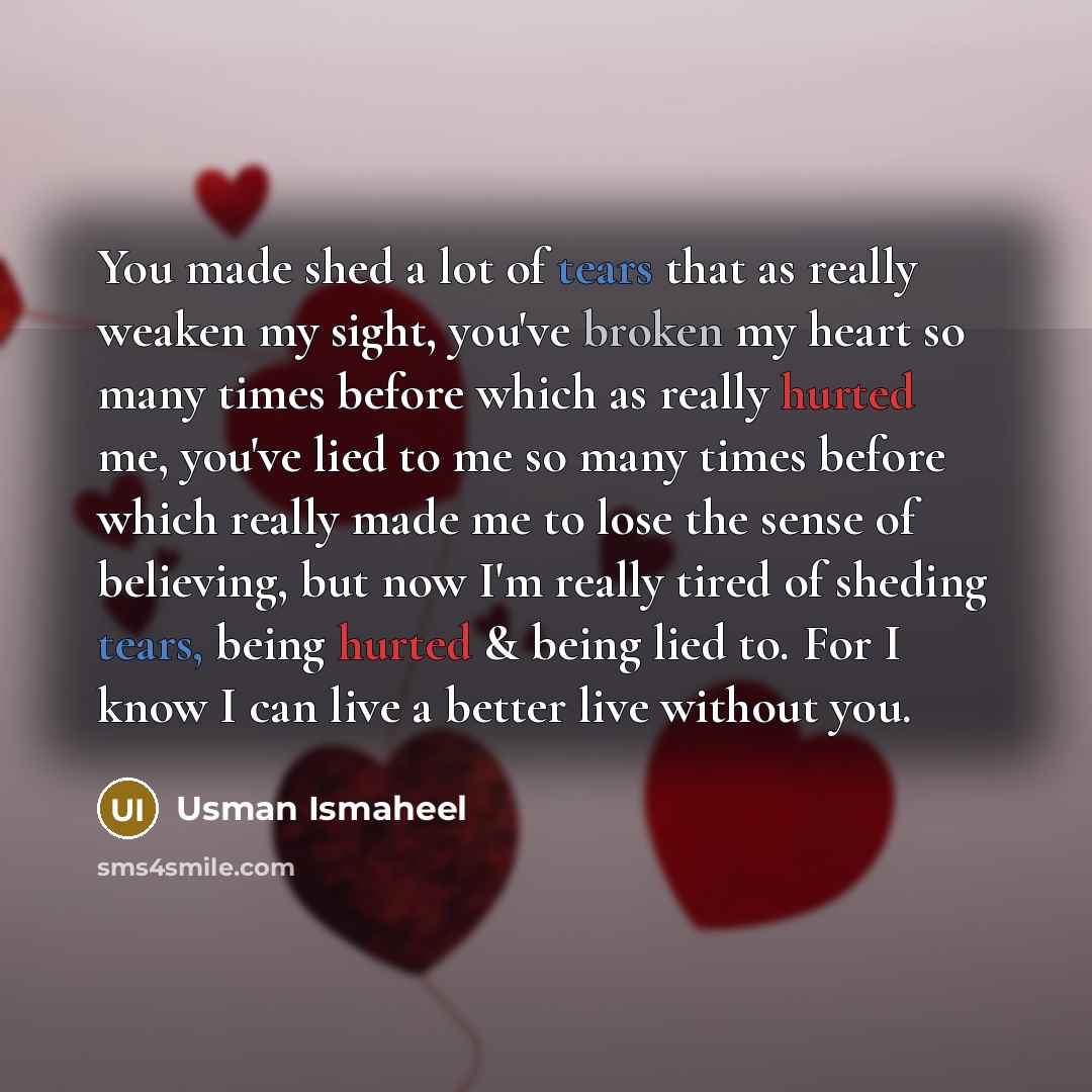 “You made shed a lot of tears that as really…” quote by Usman Ismaheel