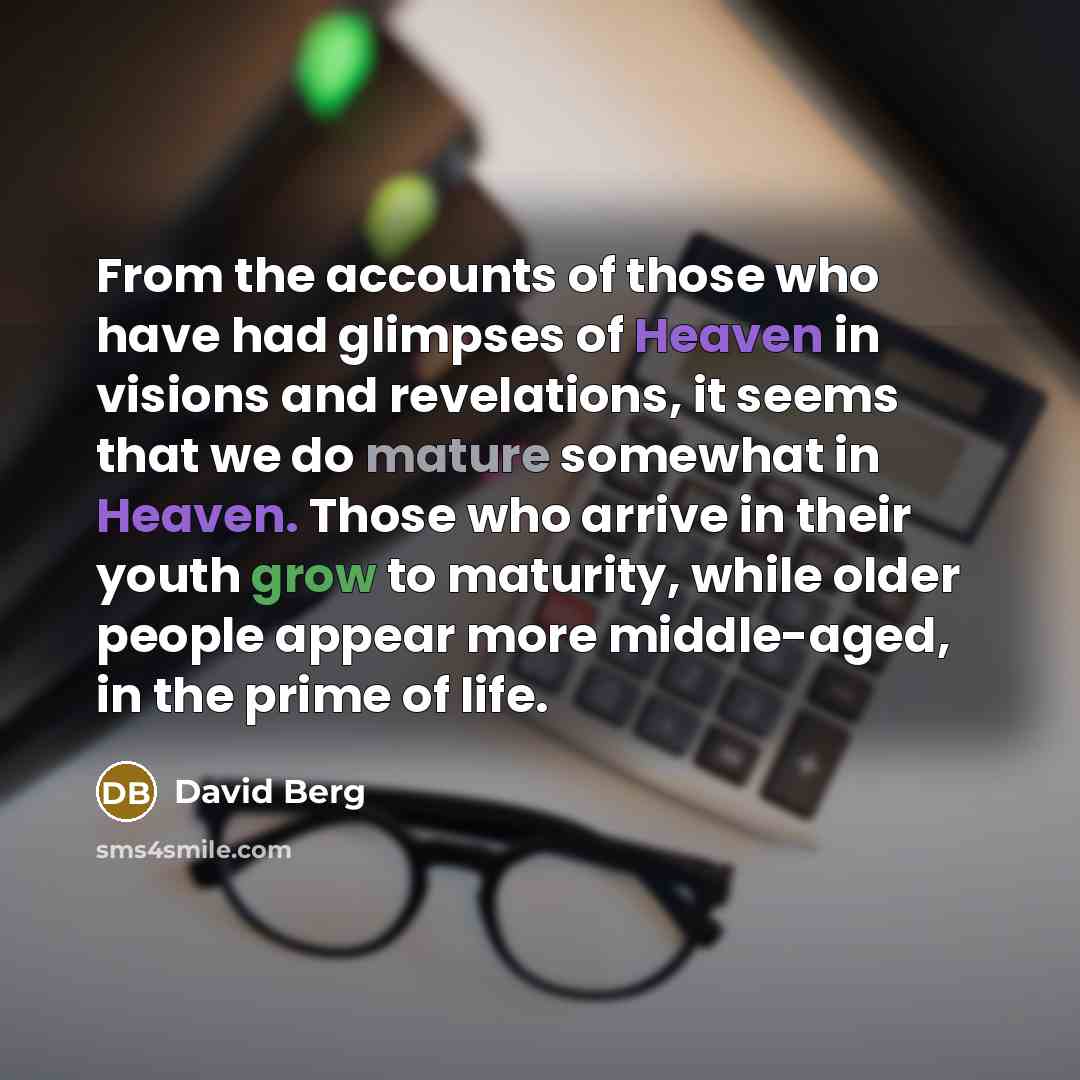 “From the accounts of those who have had glimpses of…” quote by David Berg
