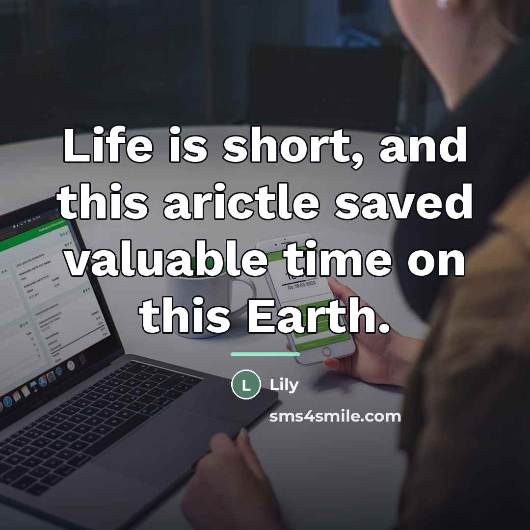 “Life is short, and this arictle saved valuable time on…” quote by Lily