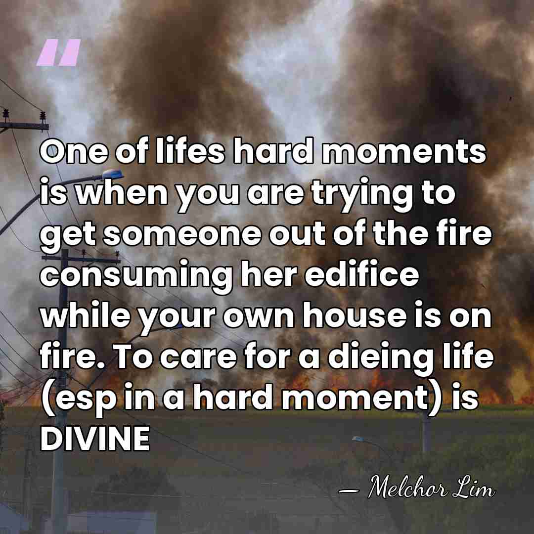 One of lifes hard moments is when you are trying to get&hellip; - Melchor Lim