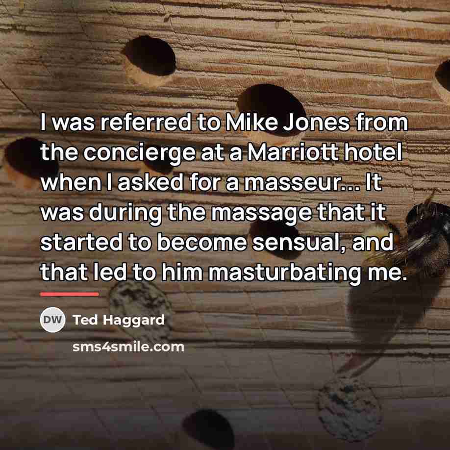“I was referred to Mike Jones from the concierge at…” quote by Ted Haggard