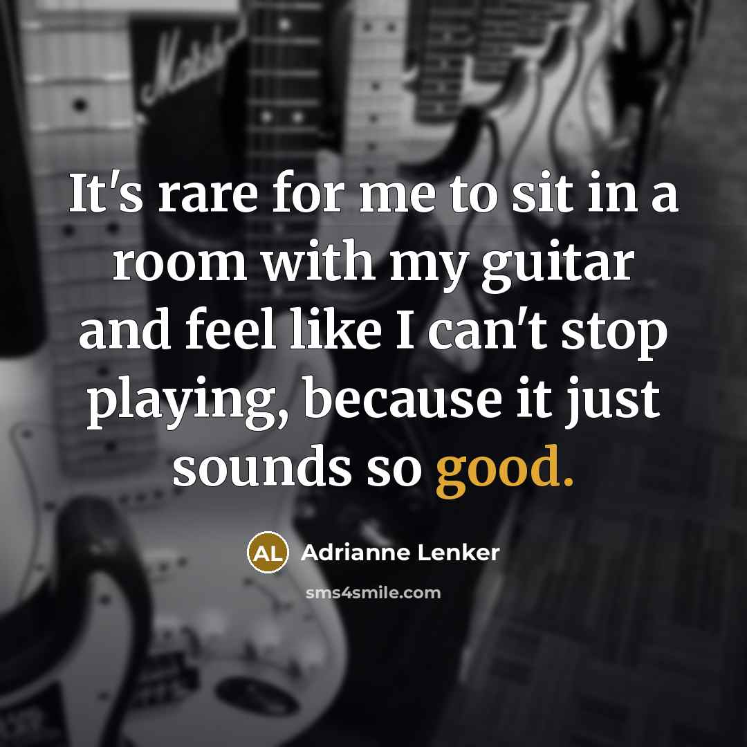 “It's rare for me to sit in a room with…” quote by Adrianne Lenker