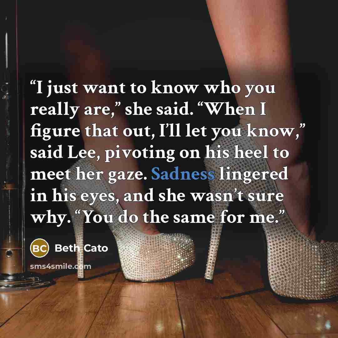 “I just want to know who you really are,” she said. “When I figure that out, I’ll let you know,” said Lee, pivoting on his heel to meet her gaze. Sadness lingered in his eyes, and she wasn’t sure why. “You do the same for me.” quote by Beth Cato