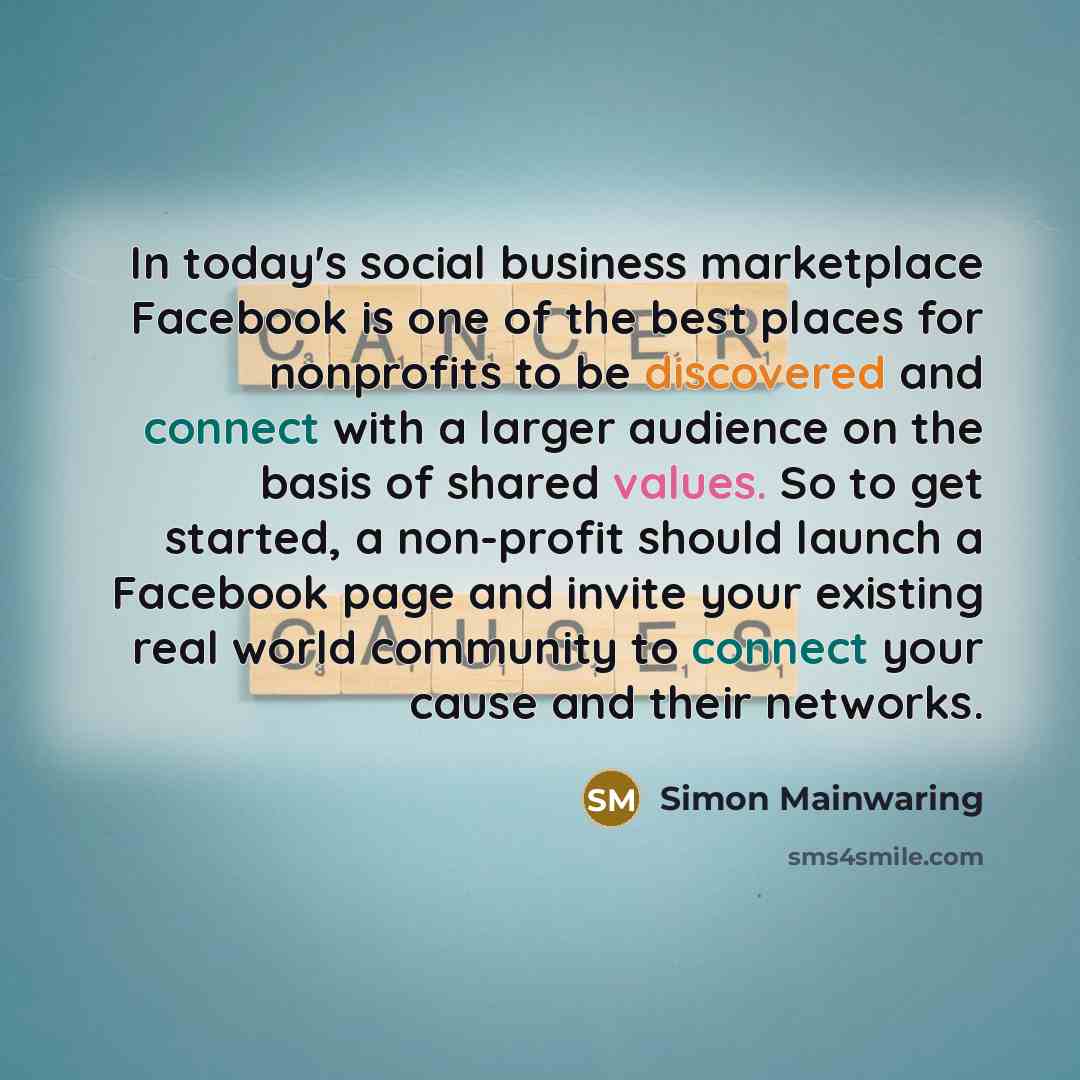 “In today's social business marketplace Facebook is one of the…” quote by Simon Mainwaring