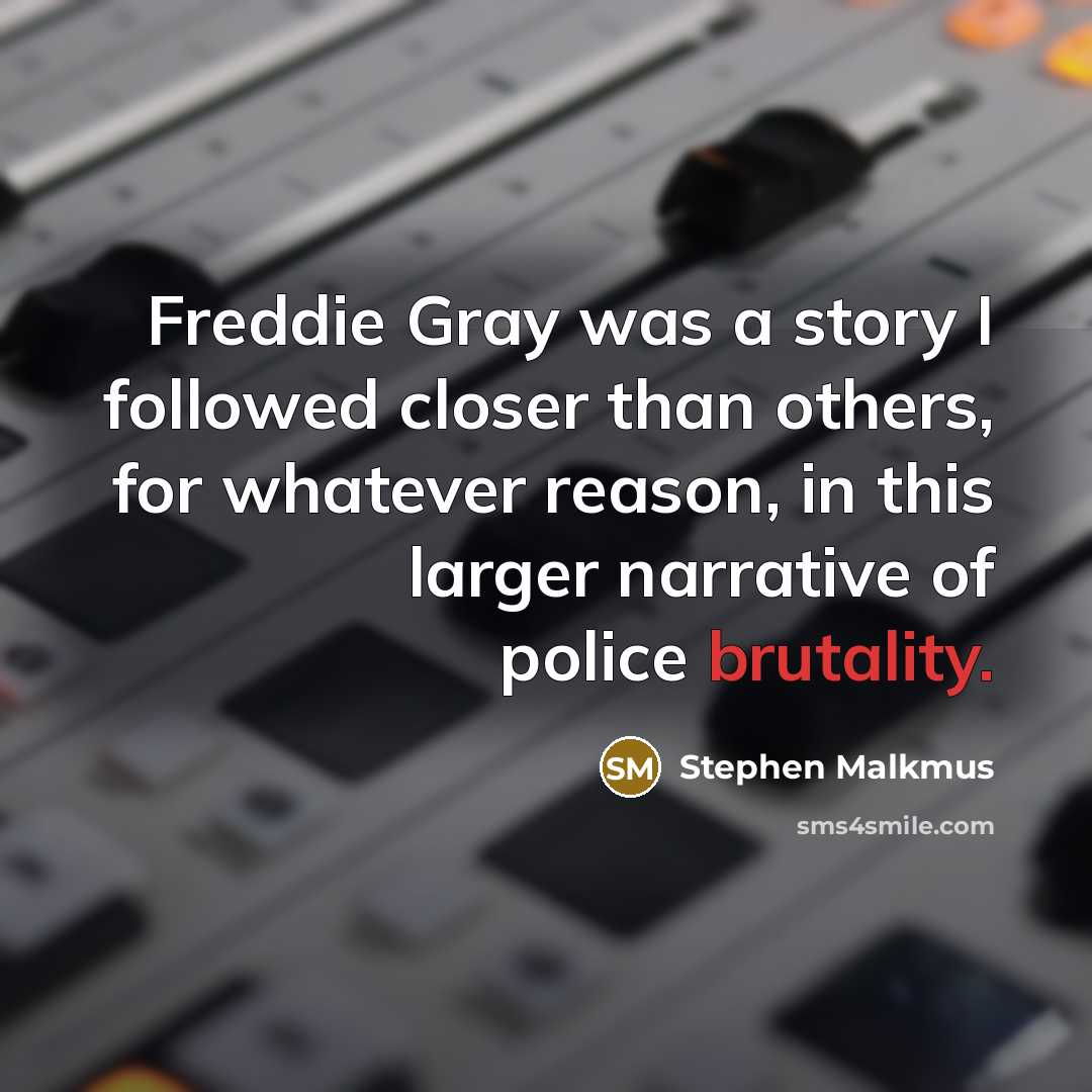 “Freddie Gray was a story I followed closer than others,…” quote by Stephen Malkmus
