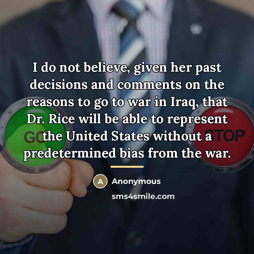 “I do not believe, given her past decisions and comments…” quote by Anonymous