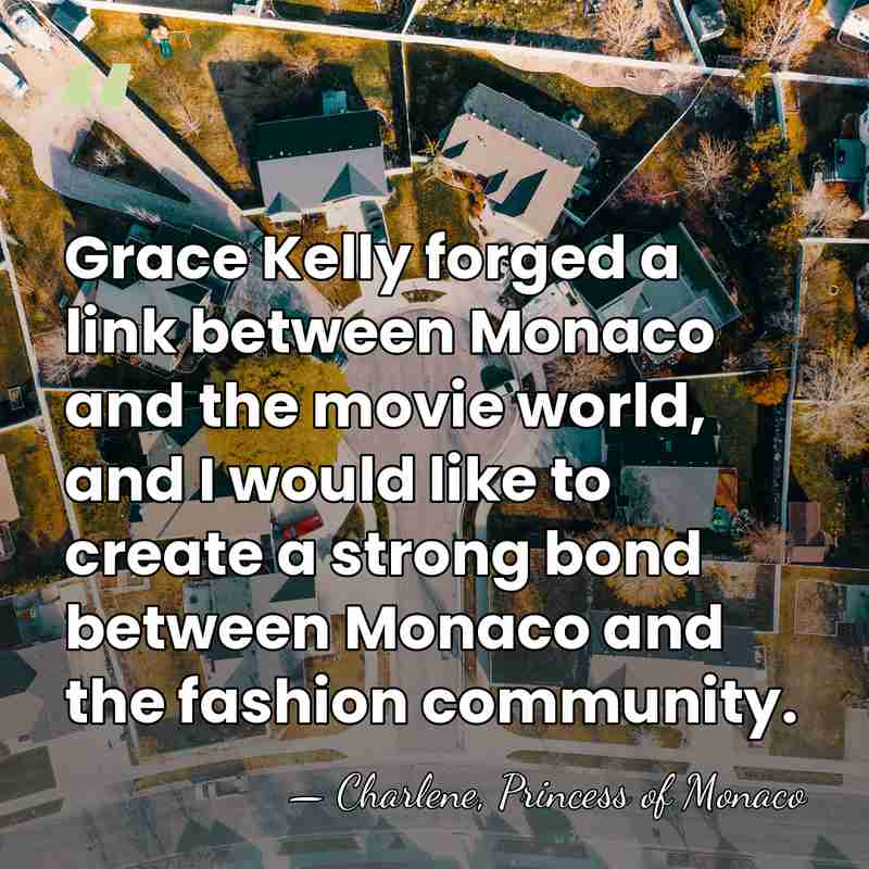 Grace Kelly forged a link between Monaco and the movie world, and&hellip; - Charlene, Princess of Monaco
