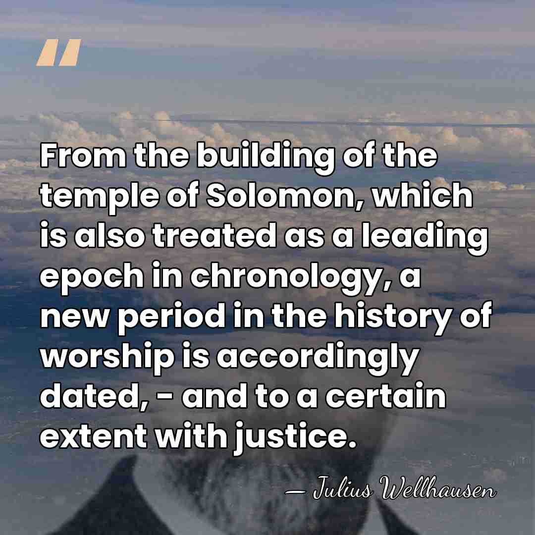 From the building of the temple of Solomon, which is also treated&hellip; - Julius Wellhausen