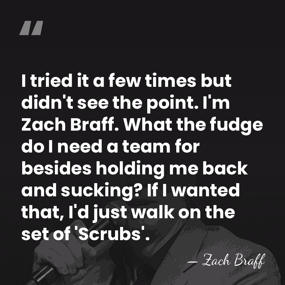 I tried it a few times but didn't see the point. I'm&hellip; - Zach Braff