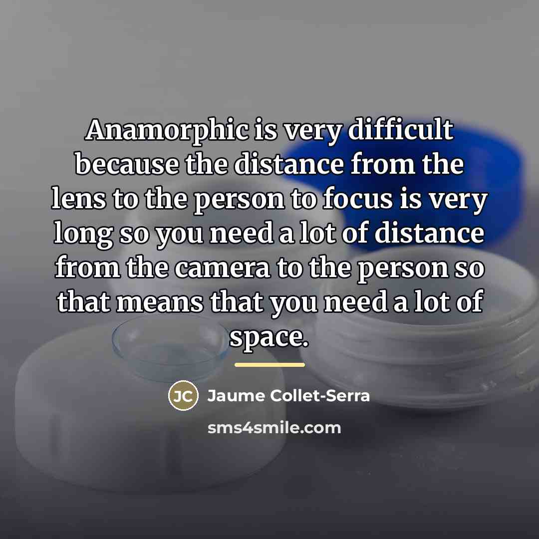 “Anamorphic is very difficult because the distance from the lens…” quote by Jaume Collet-Serra