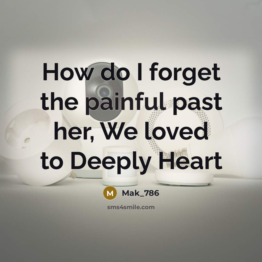 “How do I forget the painful past her, We loved…” quote by Mak_786