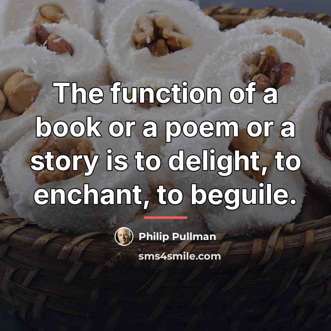 “The function of a book or a poem or a…” quote by Philip Pullman