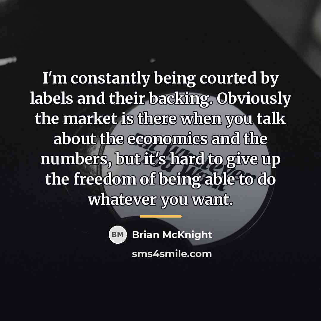 “I'm constantly being courted by labels and their backing. Obviously…” quote by Brian McKnight