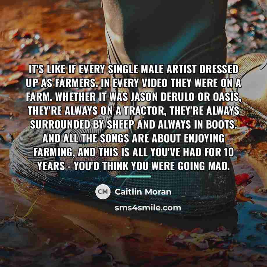 “It's like if every single male artist dressed up as…” quote by Caitlin Moran
