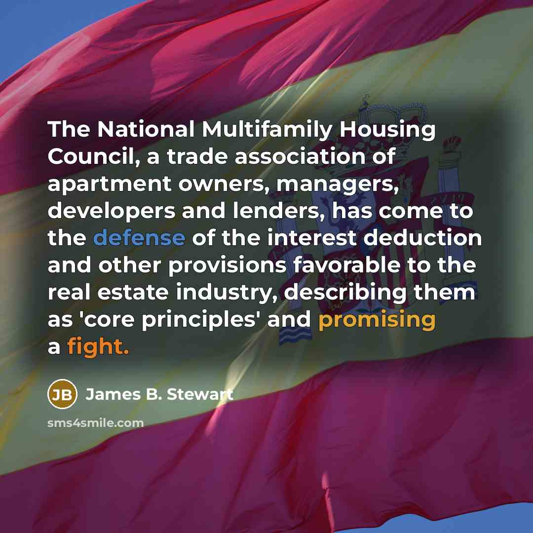 “The National Multifamily Housing Council, a trade association of apartment…” quote by James B. Stewart