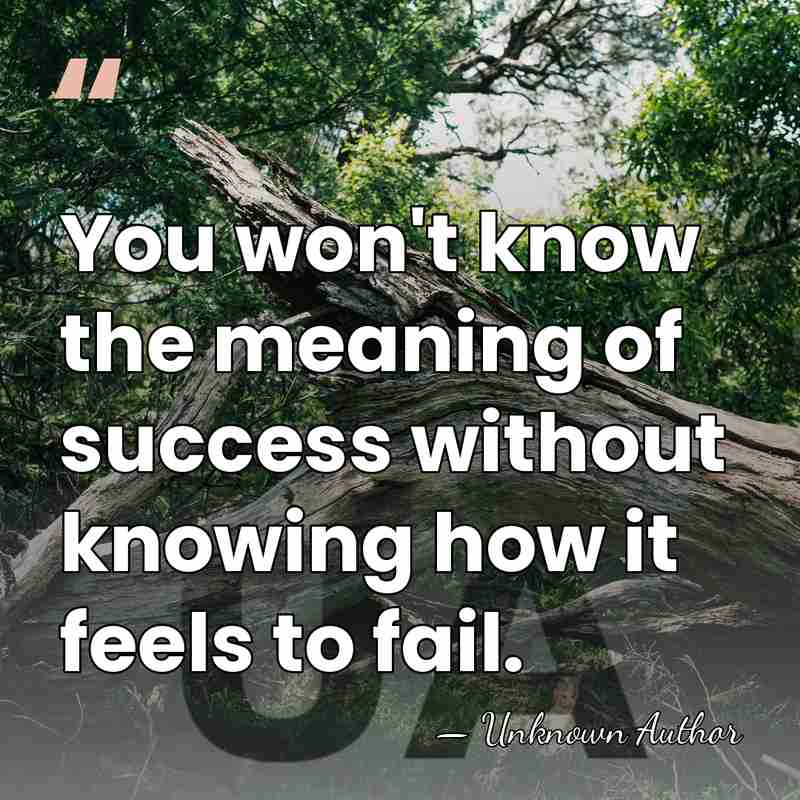 You won't know the meaning of success without knowing how it feels&hellip; - Kazu Kibuishi