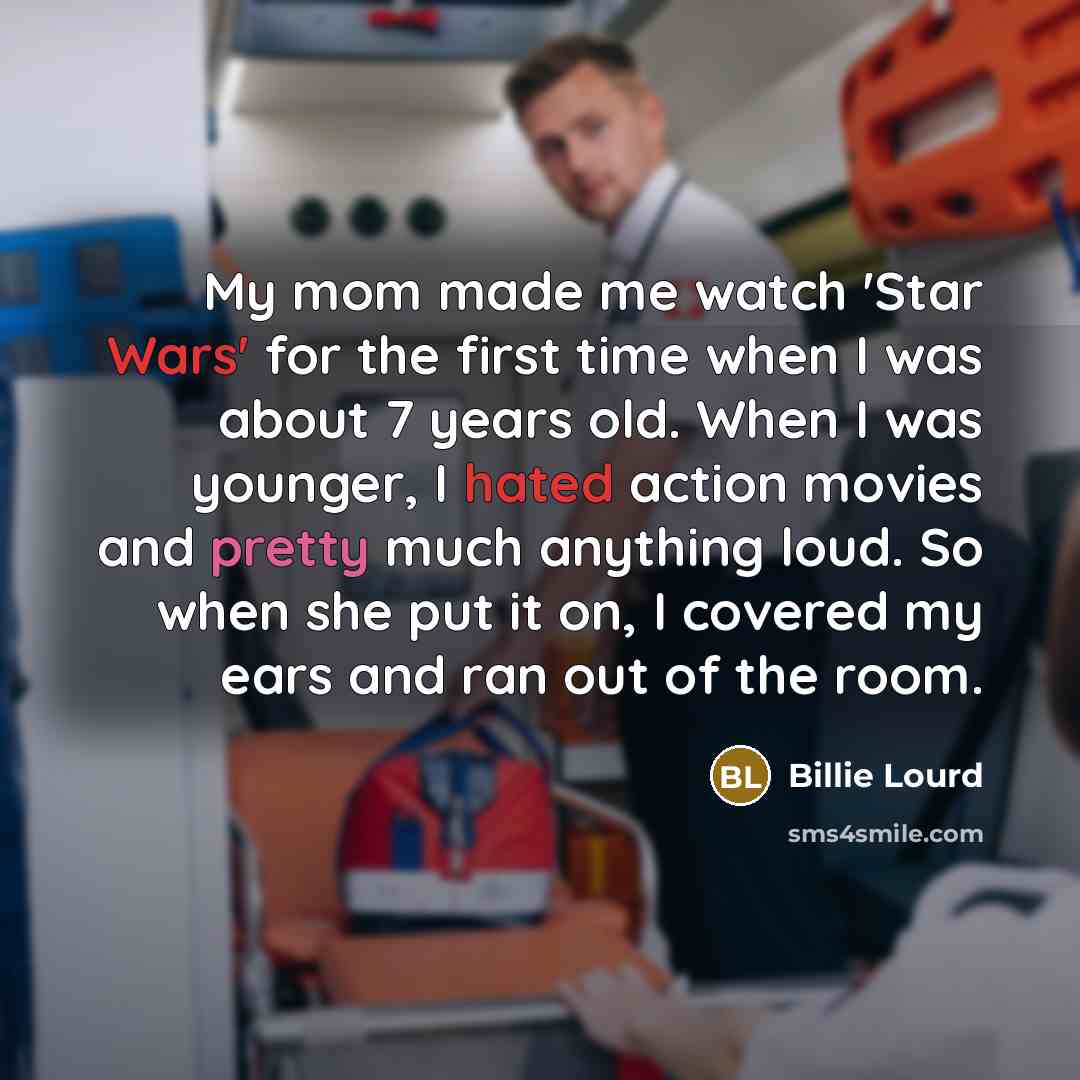 “My mom made me watch 'Star Wars' for the first…” quote by Billie Lourd