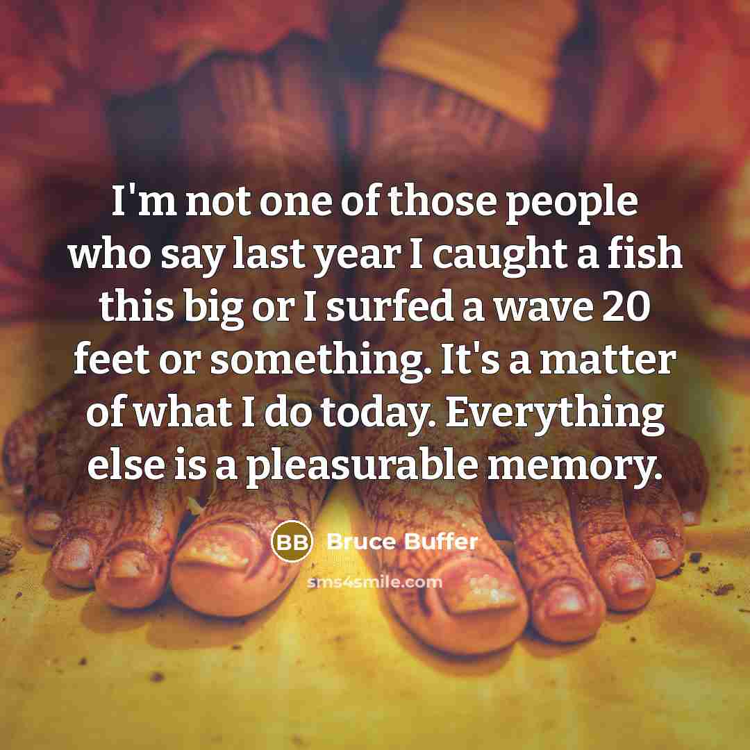 “I'm not one of those people who say last year…” quote by Bruce Buffer