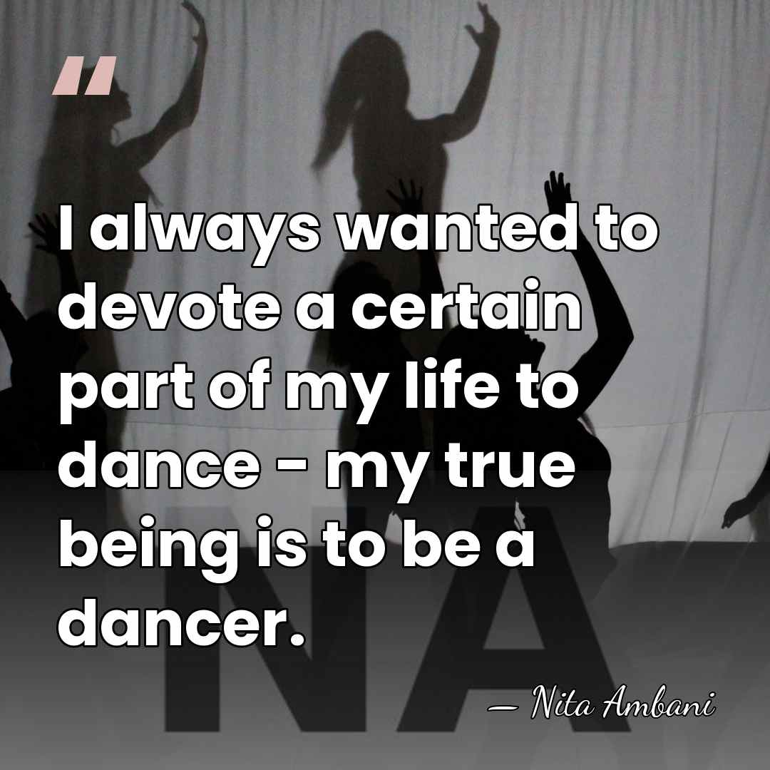 I always wanted to devote a certain part of my life to&hellip; - Nita Ambani