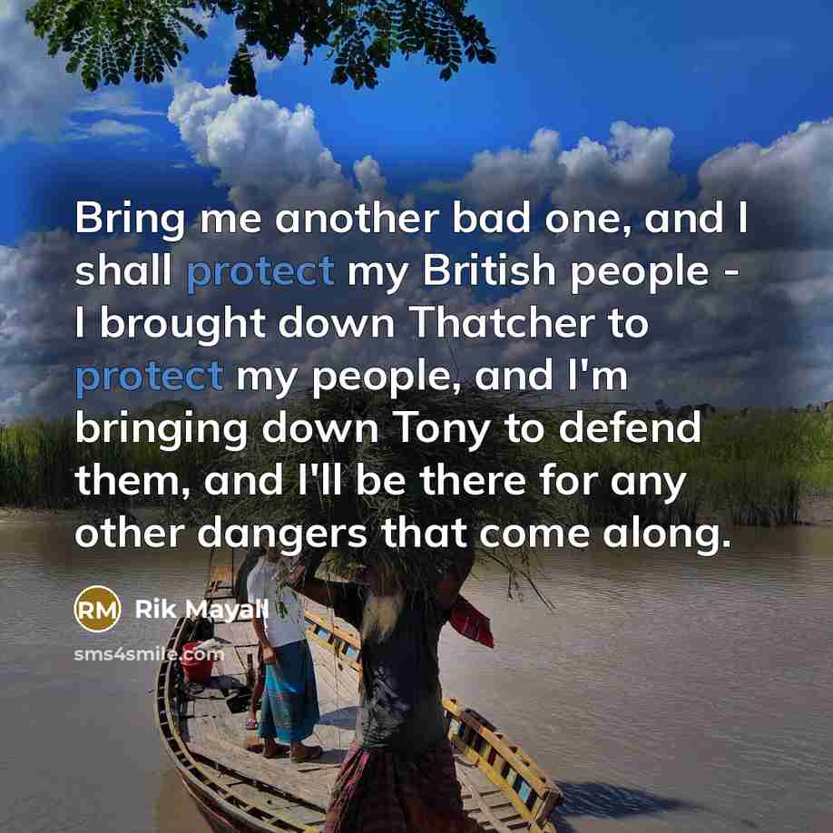 “Bring me another bad one, and I shall protect my…” quote by Rik Mayall