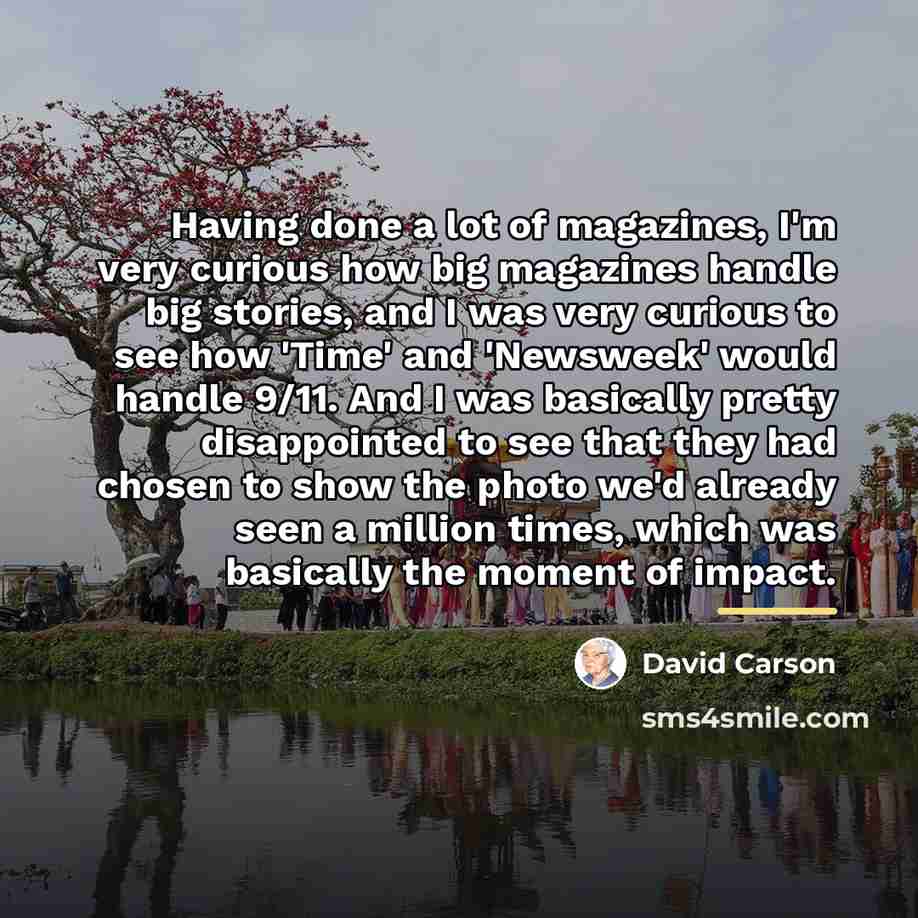 “Having done a lot of magazines, I'm very curious how…” quote by David Carson