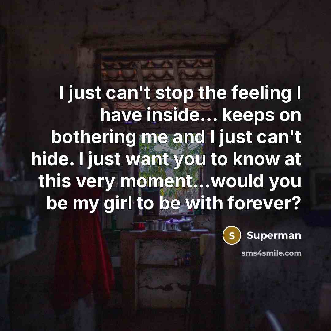 “I just can't stop the feeling I have inside... keeps…” quote by Superman