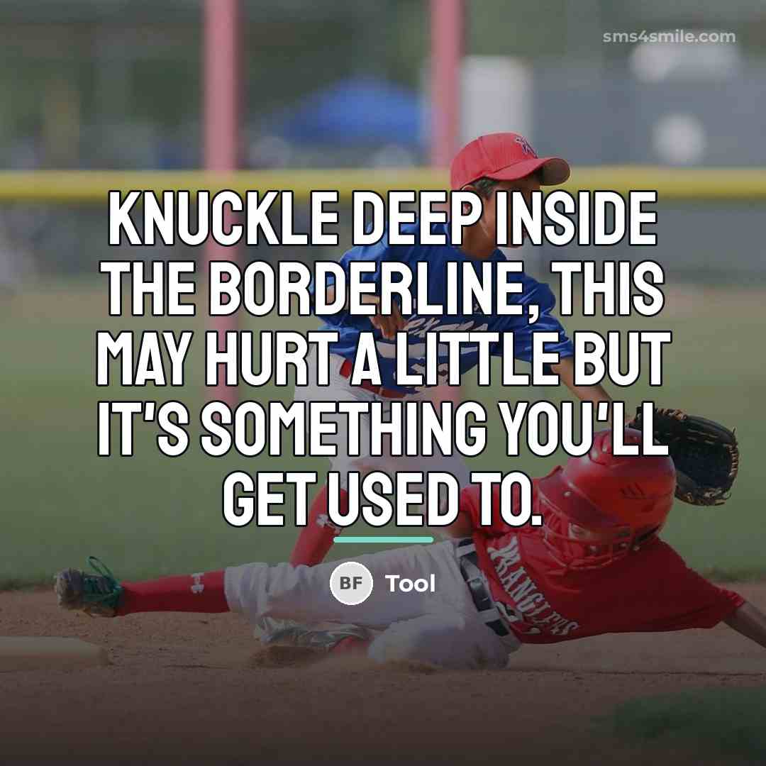 “Knuckle deep inside the borderline, this may hurt a little…” quote by Tool