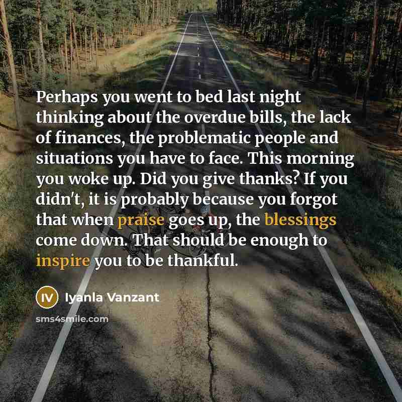 “Perhaps you went to bed last night thinking about the…” quote by Iyanla Vanzant