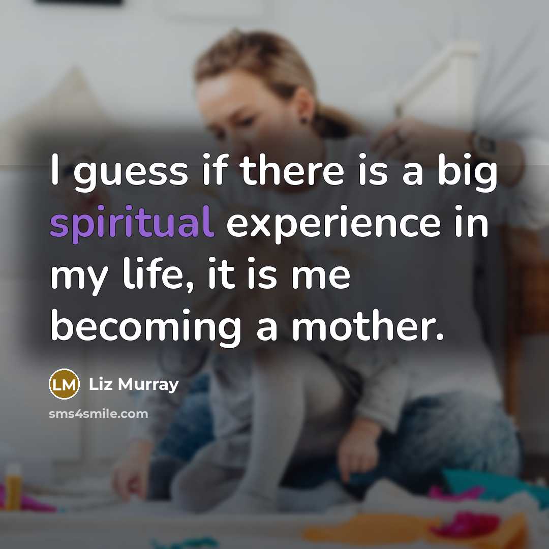 “I guess if there is a big spiritual experience in…” quote by Liz Murray