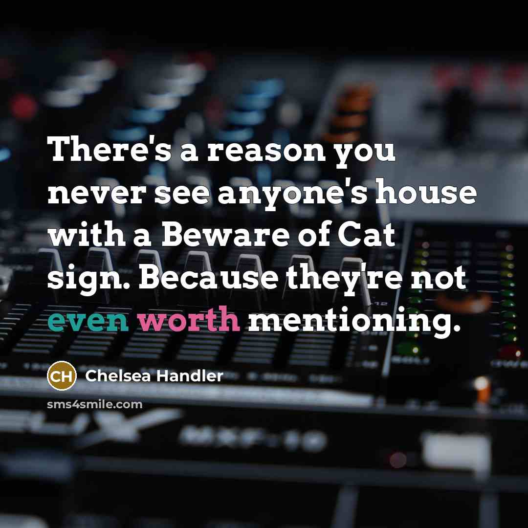 “There's a reason you never see anyone's house with a…” quote by Chelsea Handler