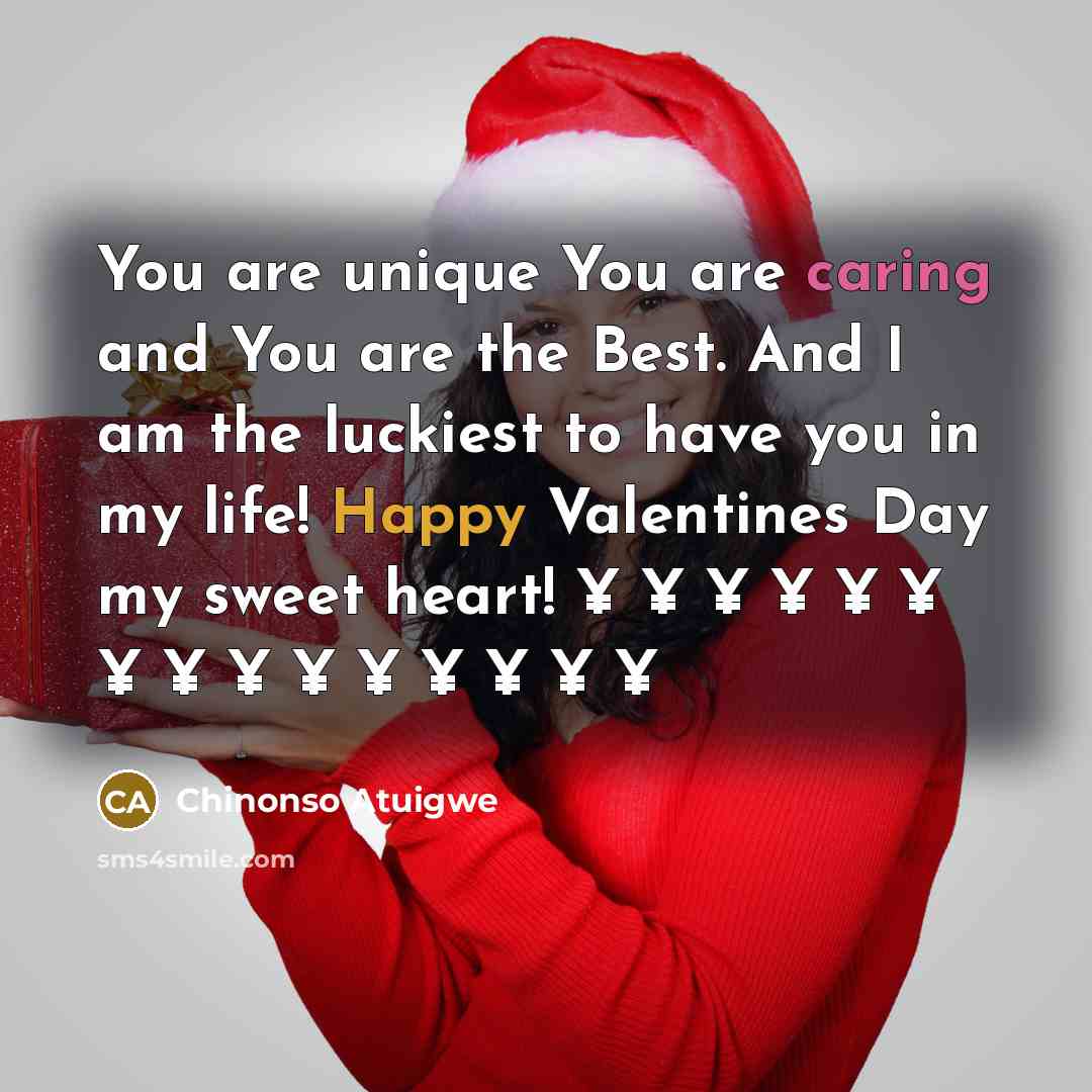 “You are unique You are caring and You are the…” quote by Chinonso Atuigwe