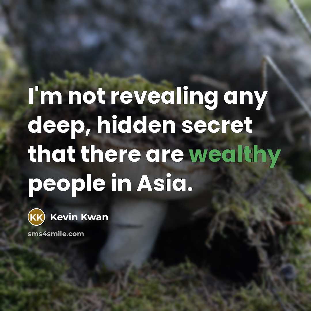 “I'm not revealing any deep, hidden secret that there are…” quote by Kevin Kwan
