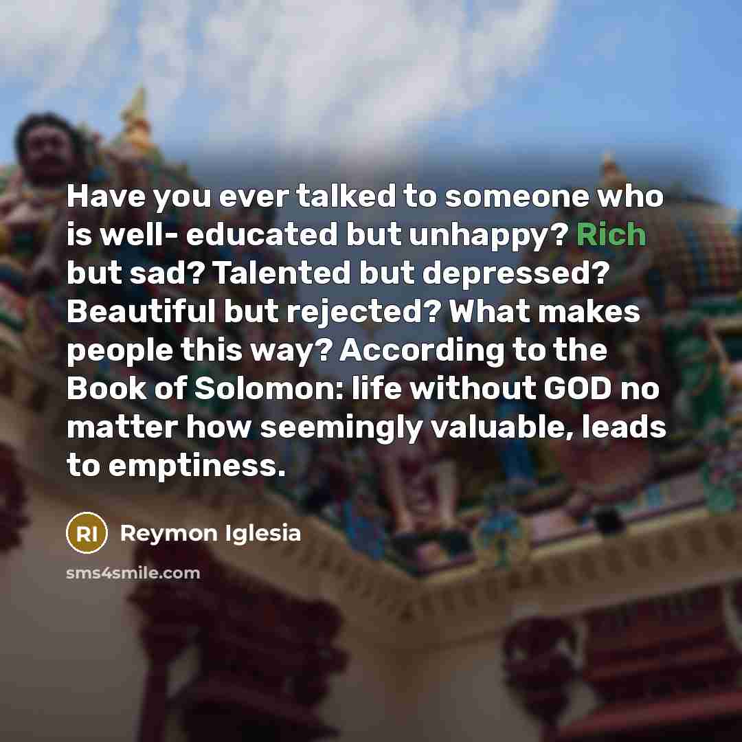 “Have you ever talked to someone who is well- educated…” quote by Reymon Iglesia