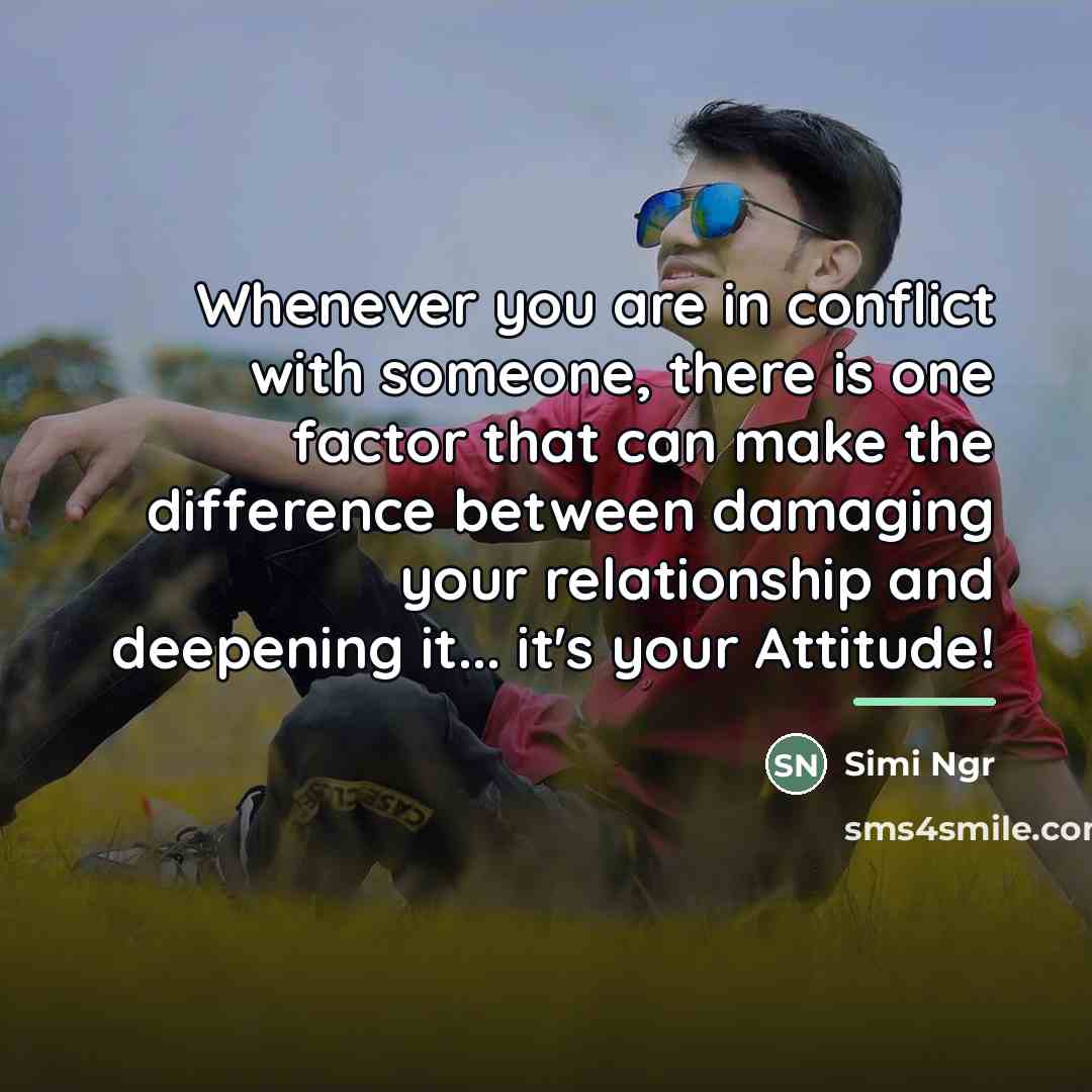 “Whenever you are in conflict with someone, there is one…” quote by Simi Ngr