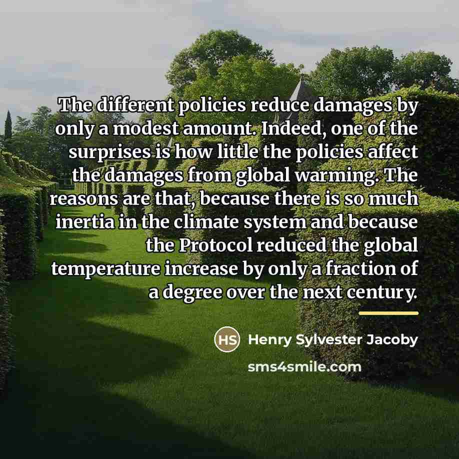 “The different policies reduce damages by only a modest amount.…” quote by Henry Sylvester Jacoby