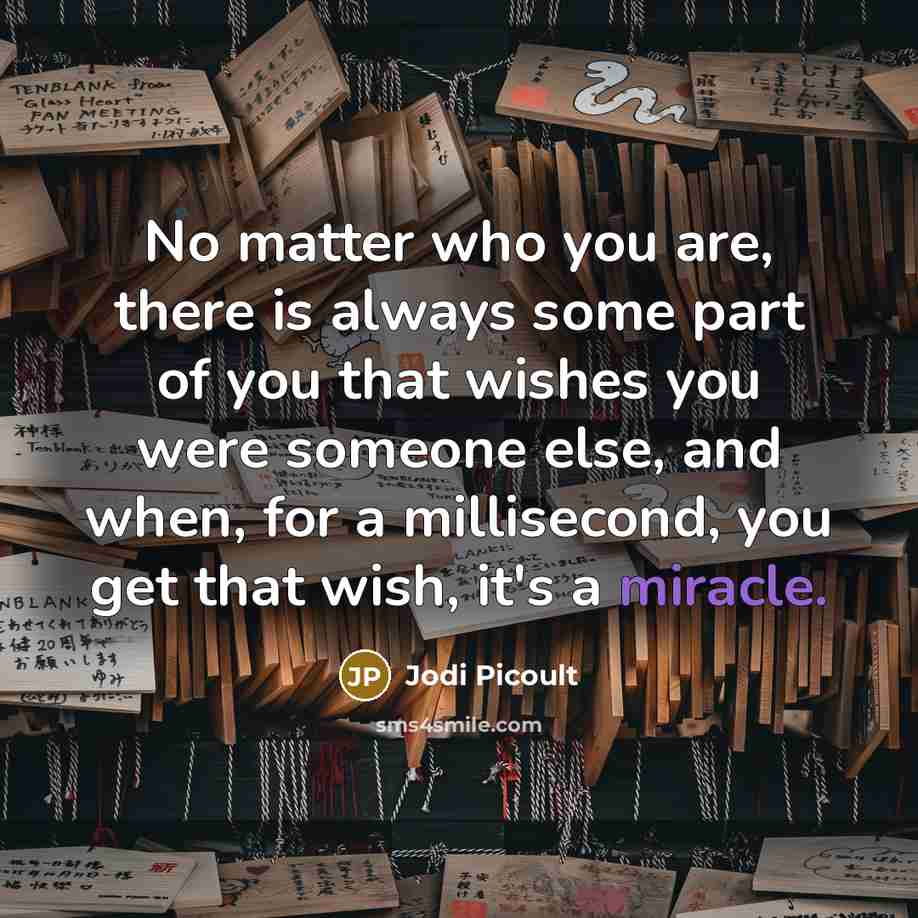 “No matter who you are, there is always some part…” quote by Jodi Picoult