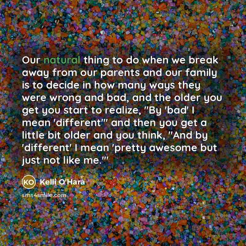 “Our natural thing to do when we break away from…” quote by Kelli O'Hara