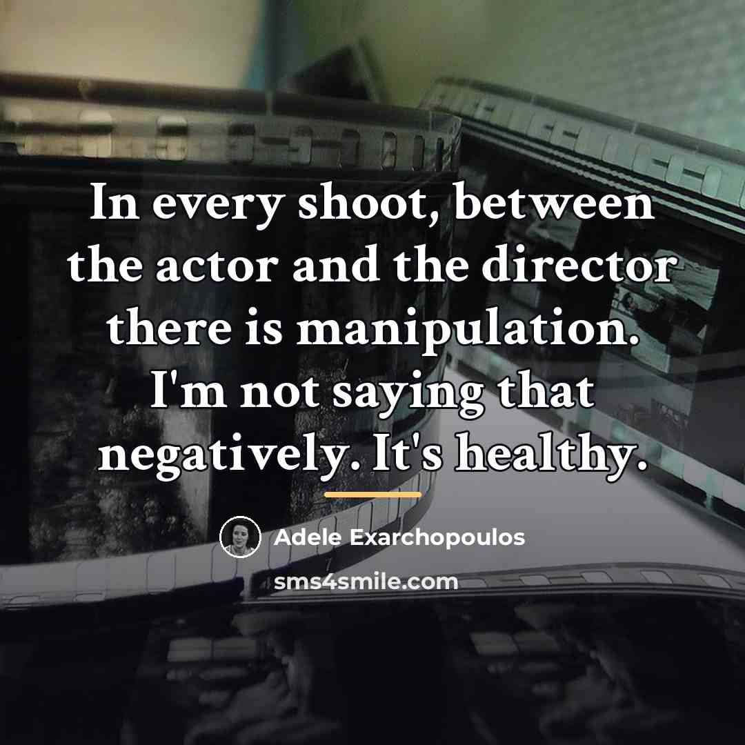 “In every shoot, between the actor and the director there…” quote by Adele Exarchopoulos