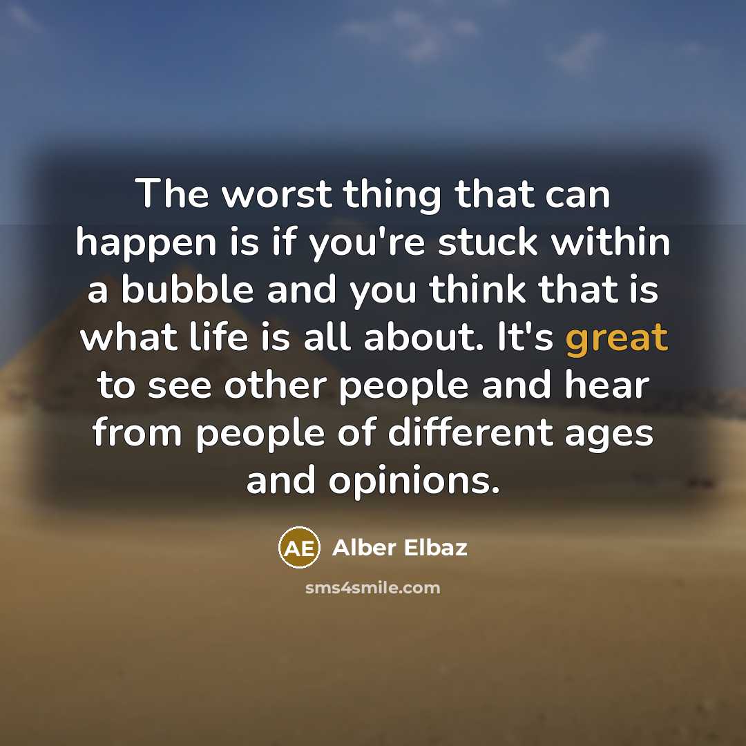 “The worst thing that can happen is if you're stuck…” quote by Alber Elbaz