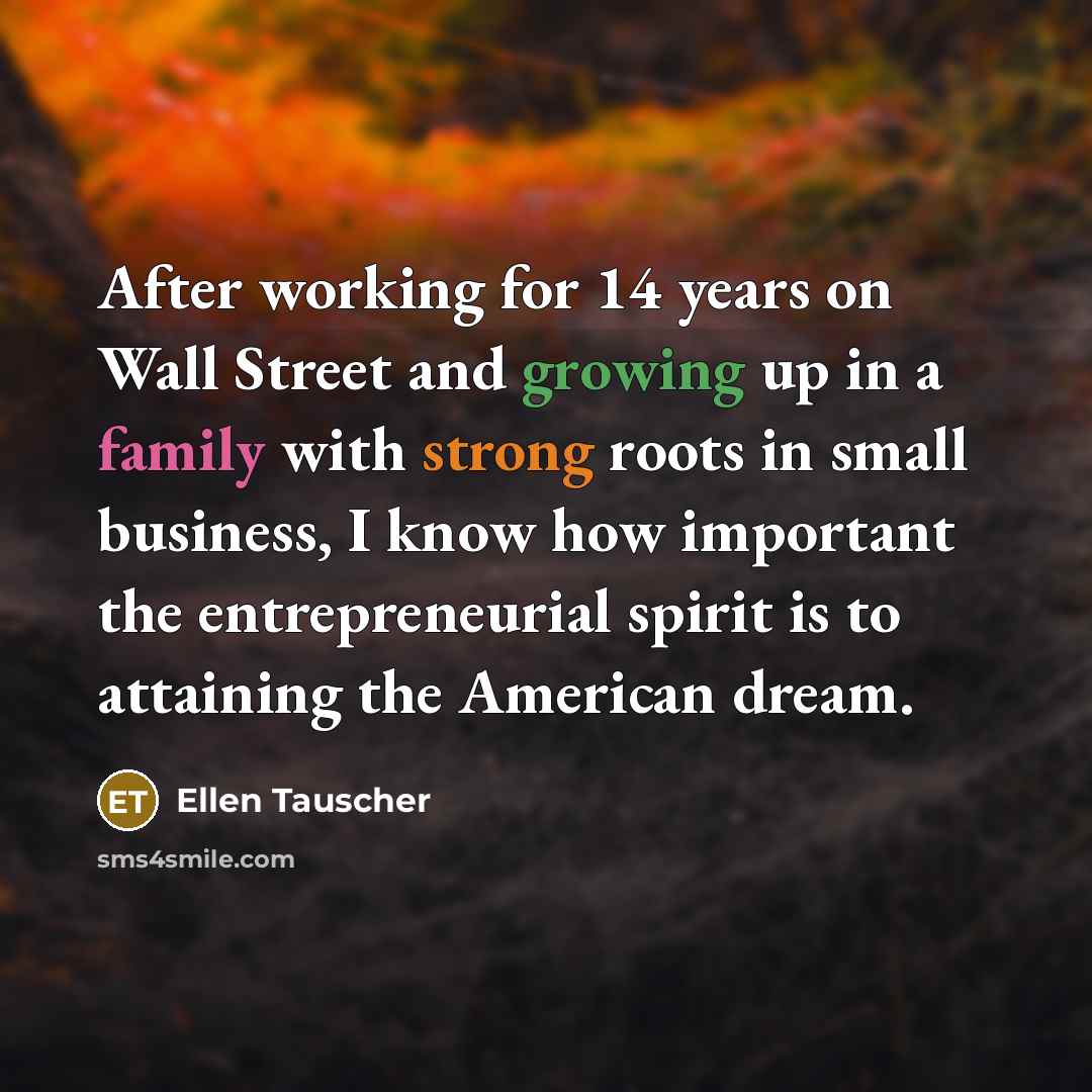 “After working for 14 years on Wall Street and growing…” quote by Ellen Tauscher