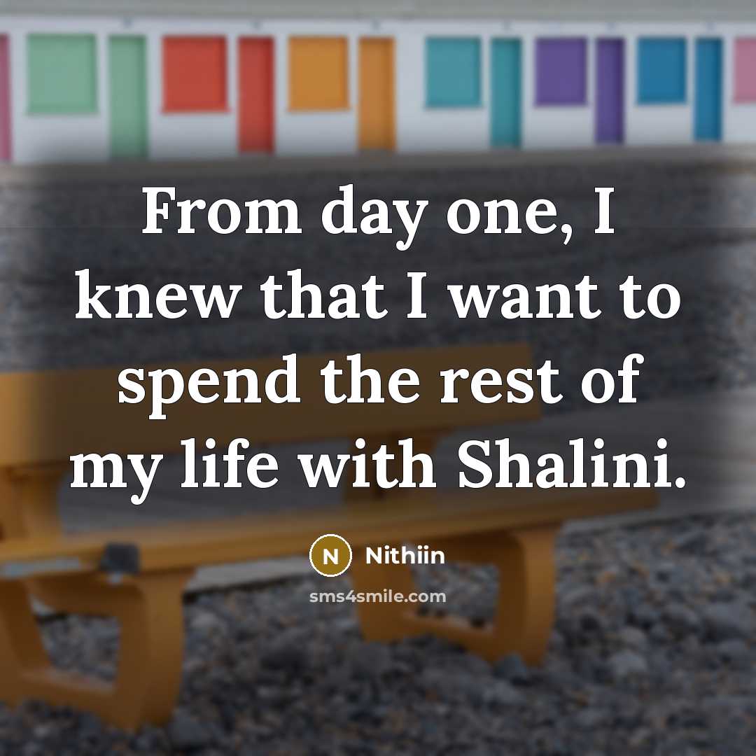 “From day one, I knew that I want to spend…” quote by Nithiin
