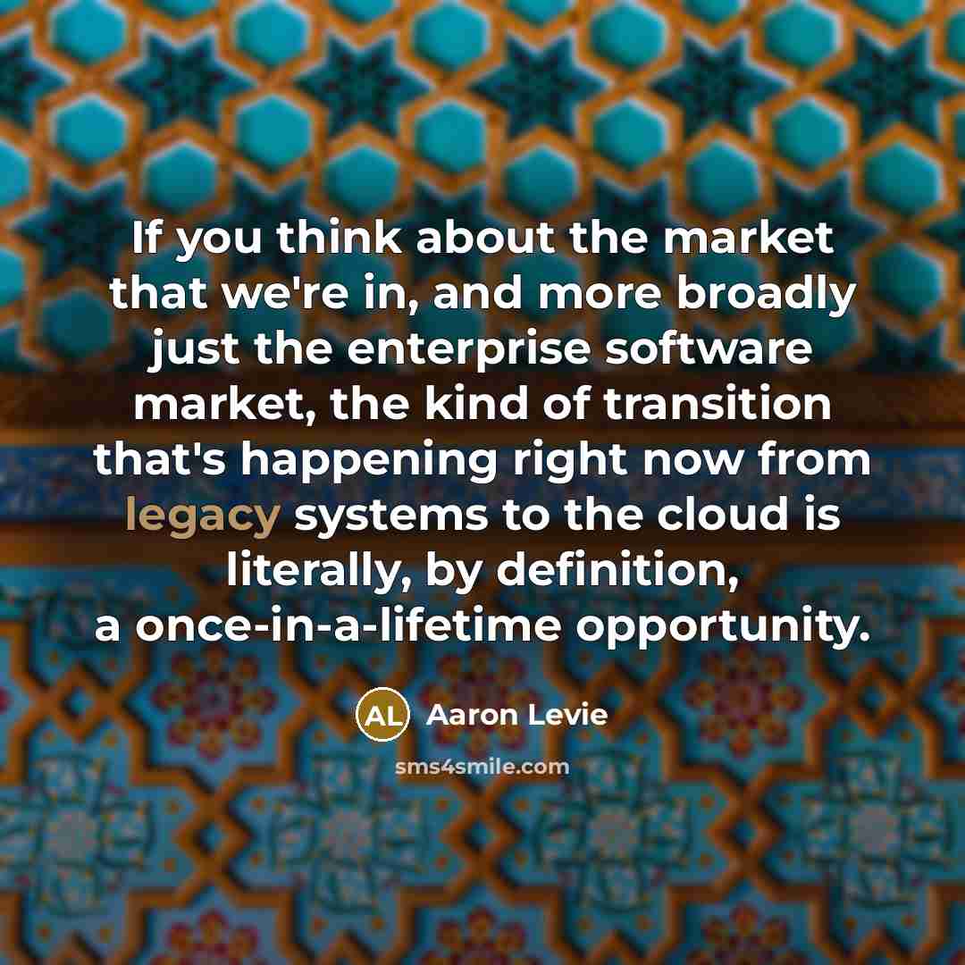 “If you think about the market that we're in, and…” quote by Aaron Levie