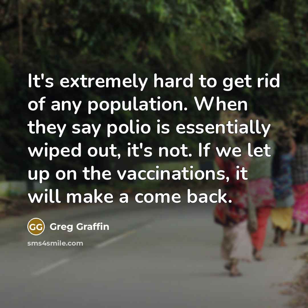 “It's extremely hard to get rid of any population. When…” quote by Greg Graffin